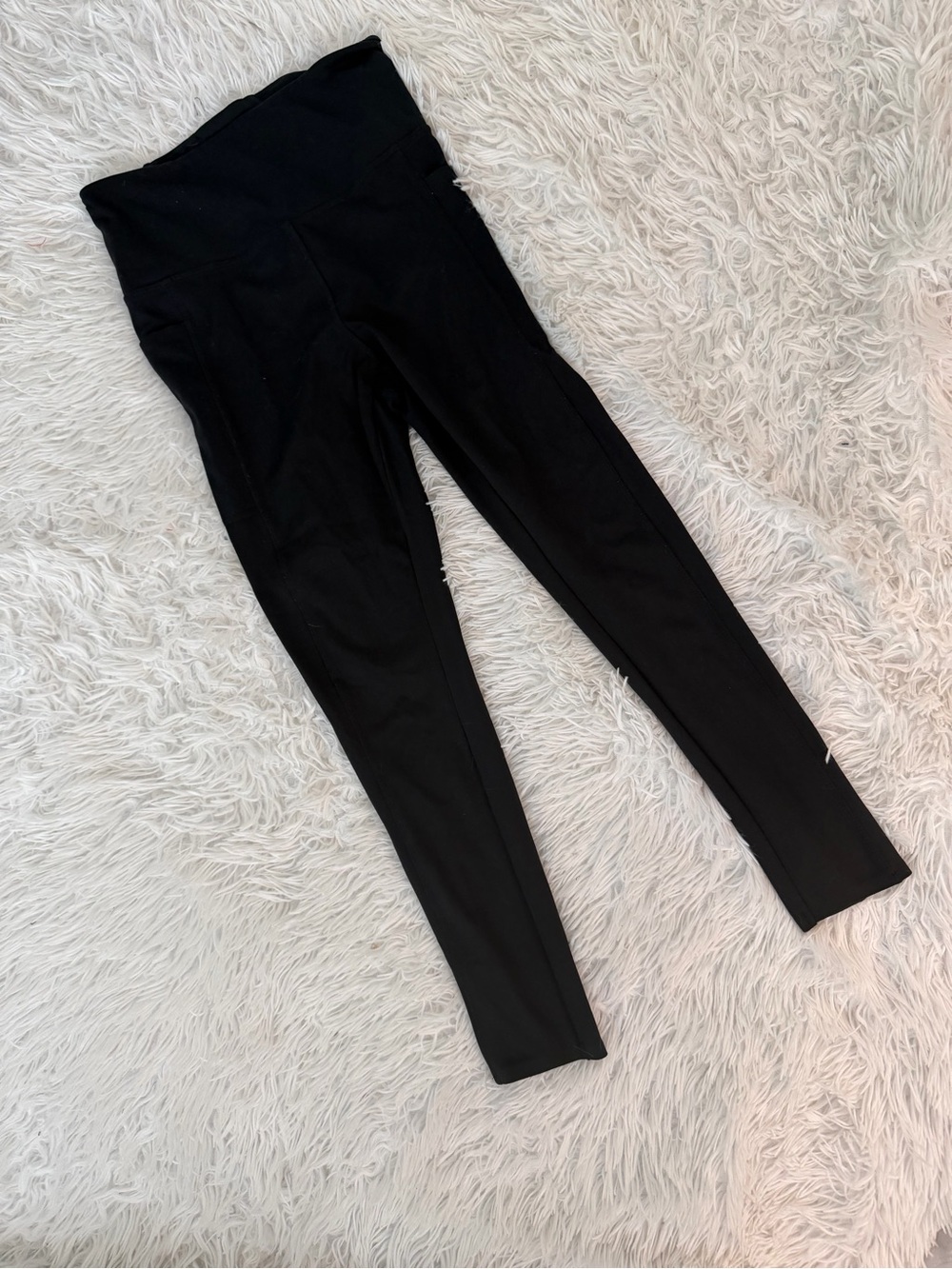 Danskin Women’s S Black High Waisted Soft Stretch Leggings 24” Inseam